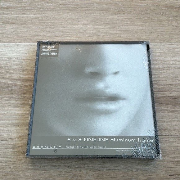 Framatic Fineline 8x8" Aluminum Frame with a Thin Face for a 5x5" Photograph, - Picture 3 of 8